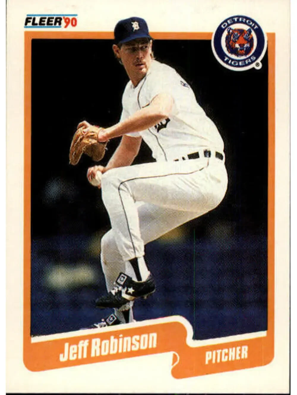 1990 Jeff M. Robinson Fleer Baseball Card #614